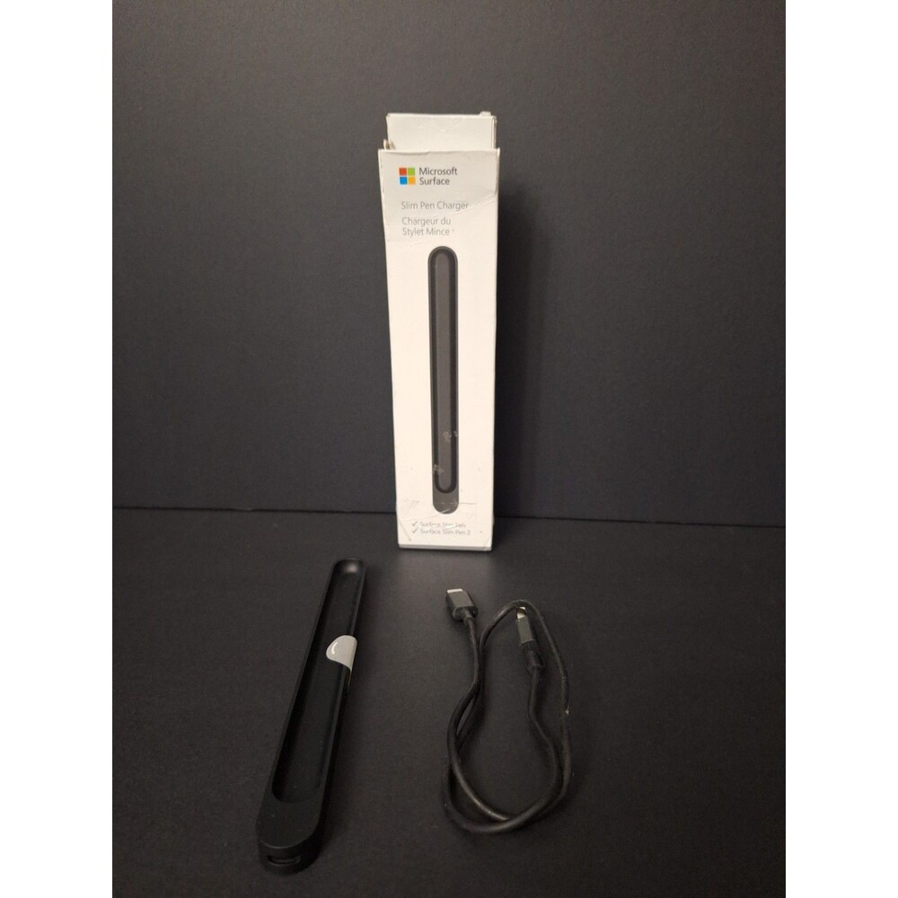 Microsoft Surface Slim Pen 1 & 2 Charging Dock Station 8X3-0001 Matte Black